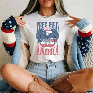 FREE BIRD AMERICA - DTF TRANSFER