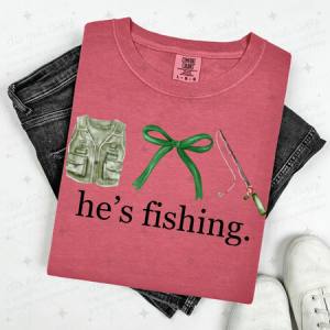 COQUETTE HE'S FISHING - DTF TRANSFER