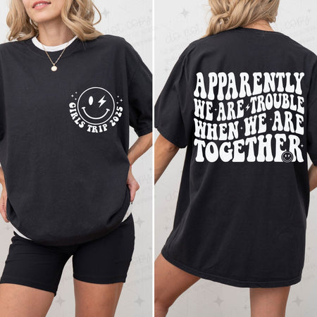 GIRLS TRIP 2025 - FRONT+BACK - DTF TRANSFER