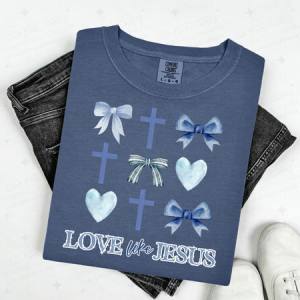 COQUETTE LOVE LIKE JESUS - DTF TRANSFER