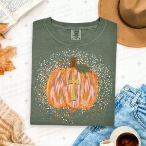 CROSS PUMPKIN - DTF TRANSFER