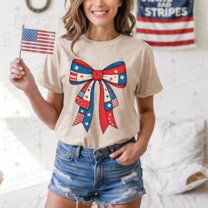 COQUETTE PATRIOTIC BOW - DTF TRANSFER