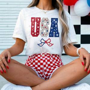 COQUETTE USA - FAUX SEQUIN - DTF TRANSFER