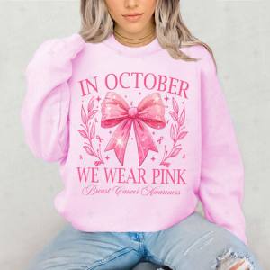 COQUETTE IN OCTOBER WE WEAR PINK - DTF TRANSFER