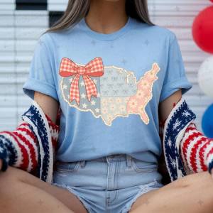 COQUETTE MAP OF AMERICA - DTF TRANSFER