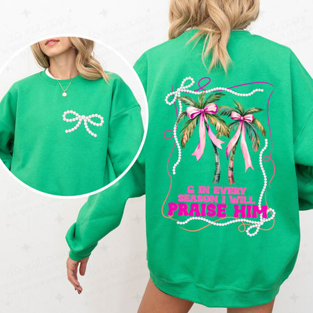 COQUETTE I WILL PRAISE HIM - FRONT+BACK - DTF TRANSFER