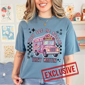 THEY SEE ME ROLLIN' *OLLIE & CO. EXCLUSIVE* - FAUX EMBROIDERY - DTF TRANSFER