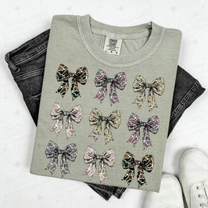 COQUETTE CAMO BOWS - DTF TRANSFER