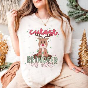 CUTEST REINDEER OF ALL - DTF TRANSFER