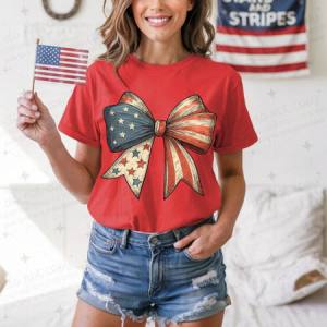 COQUETTE PATRIOTIC BOW - DTF TRANSFER