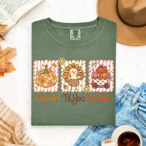 GOBBLE TIL YOU WOBBLE - DTF TRANSFER