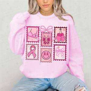 COQUETTE BREAST CANCER AWARENESS POSTAGE - DTF TRANSFER