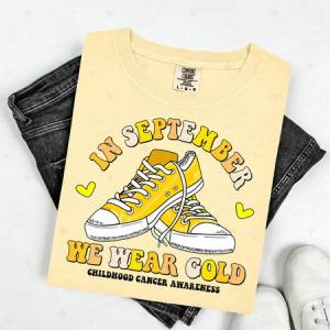 IN SEPTEMBER WE WEAR GOLD - DTF TRANSFER