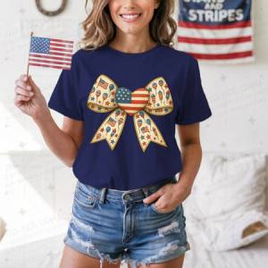 COQUETTE PATRIOTIC BOW - DTF TRANSFER