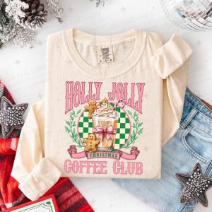 COQUETTE HOLLY JOLLY COFFEE CLUB - DTF TRANSFER
