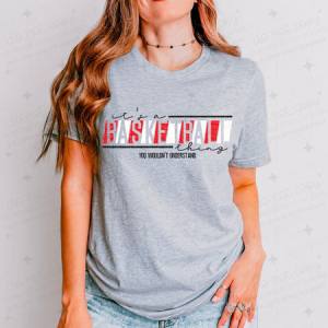 IT'S A BASKETBALL THING - RED/WHITE - DTF TRANSFER