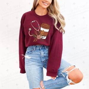 STETHOSCOPE & COFFEE - DTF TRANSFER