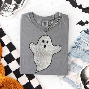 GHOST - FAUX GLITTER - DTF TRANSFER