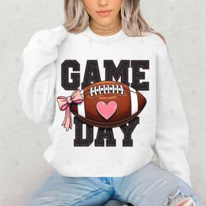 COQUETTE GAME DAY - FAUX SEQUIN - DTF TRANSFER
