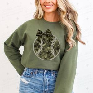 COQUETTE CAMO BASEBALL - DTF TRANSFER