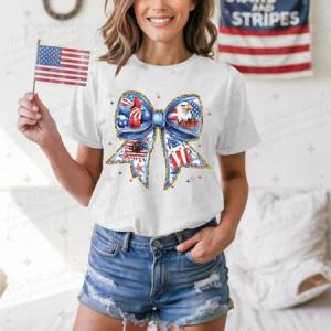 COQUETTE PATRIOTIC BOW - DTF TRANSFER