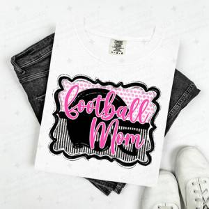 FOOTBALL MOM - PINK - DTF TRANSFER