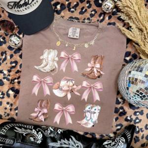 COQUETTE COWGIRL BOOTS GRID - DTF TRANSFER