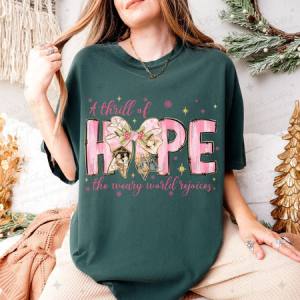 COQUETTE A THRILL OF HOPE THE WEARY WORLD REJOICES - DTF TRANSFER
