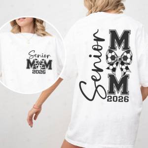 COQUETTE SOCCER SENIOR MOM 2026 - FRONT+BACK - DTF TRANSFER
