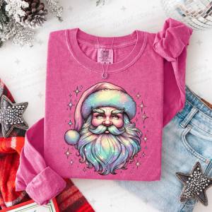 IRIDESCENT SANTA - DTF TRANSFER