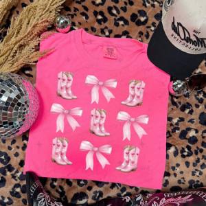 COQUETTE COWGIRL BOOTS GRID - DTF TRANSFER