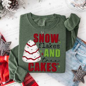 SNOWFLAKES AND TREE CAKES - DTF TRANSFER