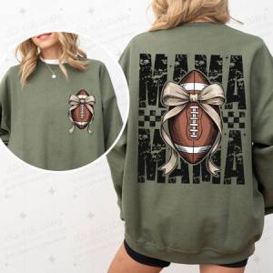 COQUETTE FOOTBALL MAMA - FRONT+BACK - DTF TRANSFER