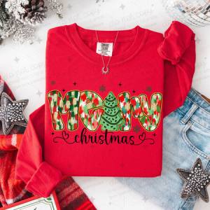 MERRY CHRISTMAS - DTF TRANSFER