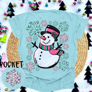 SNOWMAN - FRONT+BACK - DTF TRANSFER