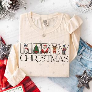 MERRY CHRISTMAS - DTF TRANSFER