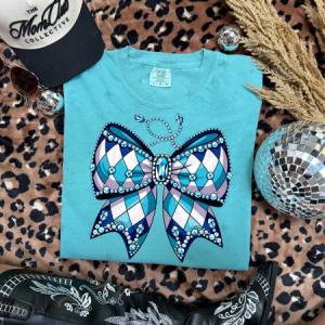 COQUETTE TURQUOISE BOW - DTF TRANSFER