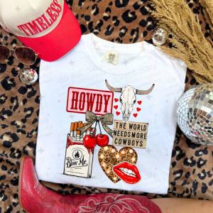 COQUETTE THE WORLD NEEDS MORE COWBOYS - DTF TRANSFER