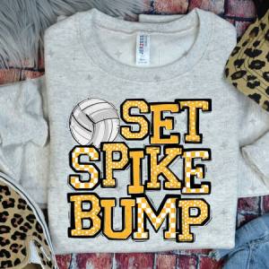 SET SPIKE BUMP - YELLOW - DTF TRANSFER