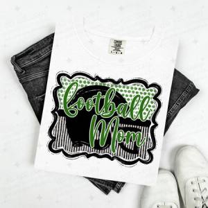 FOOTBALL MOM - GREEN - DTF TRANSFER