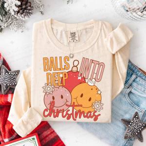 BALLS DEEP INTO CHRISTMAS - DTF TRANSFER