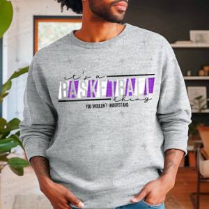 IT'S A BASKETBALL THING - PURPLE/WHITE - DTF TRANSFER
