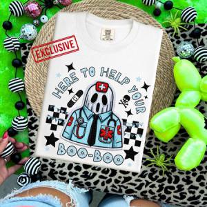 HERE TO HELP YOUR BOO BOO *OLLIE & CO. EXCLUSIVE* - DTF TRANSFER