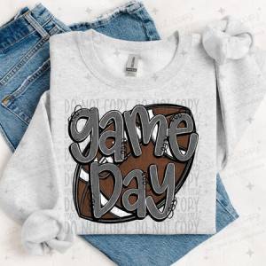GAME DAY - DARK GREY - DTF TRANSFER