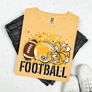 FOOTBALL - YELLOW - DTF TRANSFER