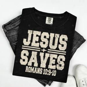 JESUS SAVES - DTF TRANSFER