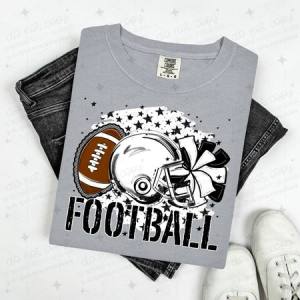 FOOTBALL - WHITE - DTF TRANSFER