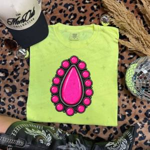 PINK TURQUOISE PENDANT - DTF TRANSFER