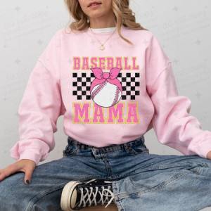 COQUETTE BASEBALL MOM - FAUX SEQUIN - DTF TRANSFER