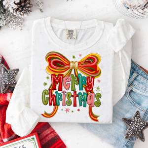 COQUETTE MERRY CHRISTMAS - DTF TRANSFER